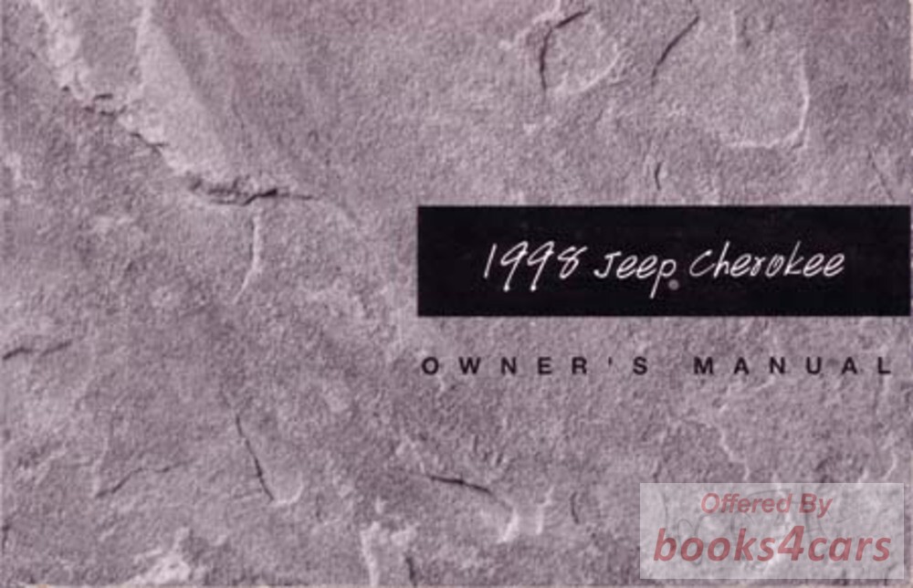 view cover of 1998 Cherokee Owners manual by Jeep