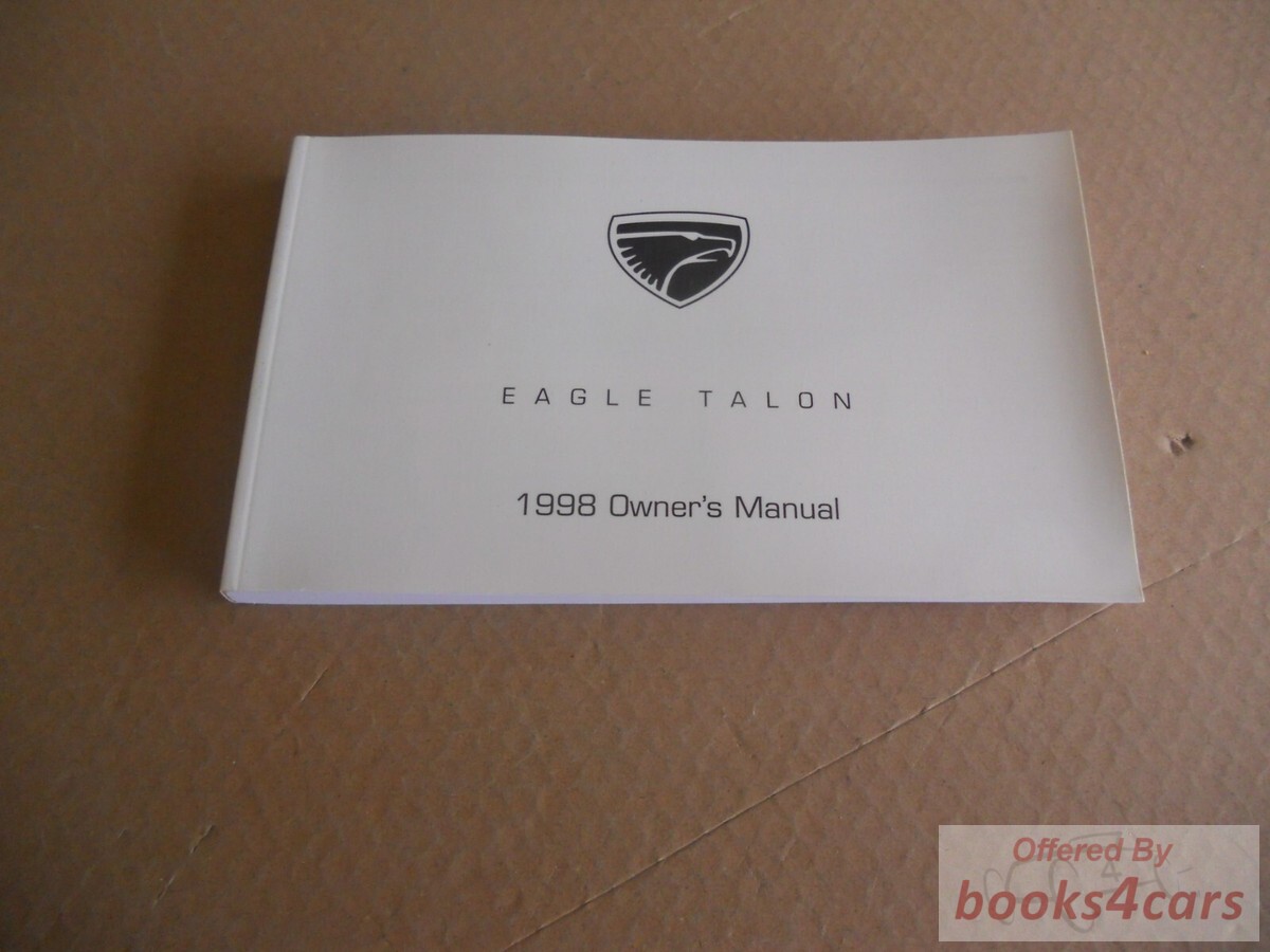 view cover of 1998 Talon Owners manual by Eagle