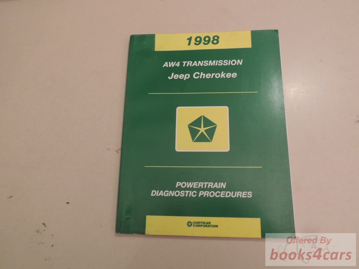 view cover of 1998 AW4 Transmission Cherokee Powertrain Diagnostic Procedures Shop Service Repair Manual by Jeep