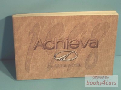 view cover of 1998 Oldsmobile Achieva Owners Manual