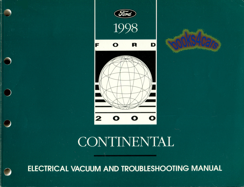 view cover of 1998 Contour & Mystique electrical & vacuum troubleshooting manual by Ford & Mercury