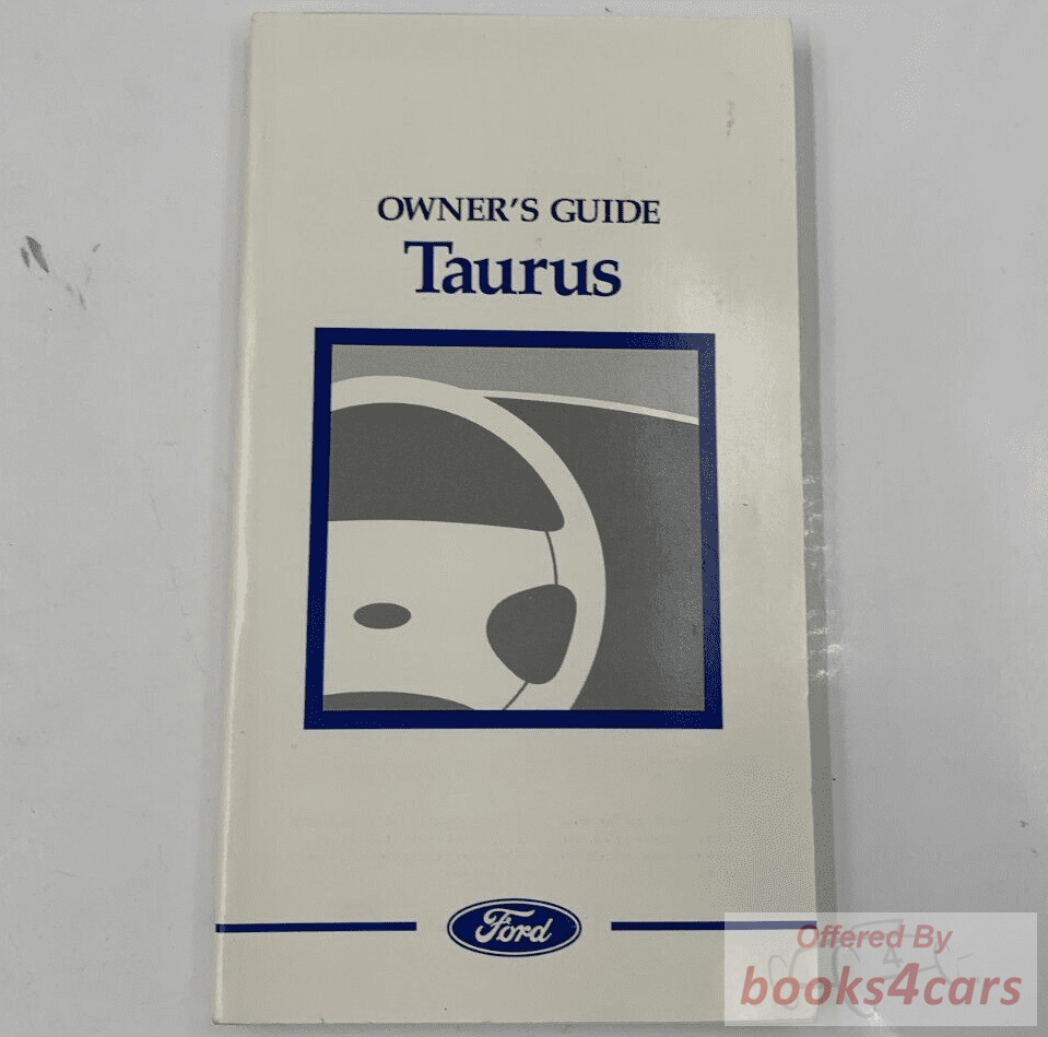 view cover of 1998 Taurus Owners Manual by Ford