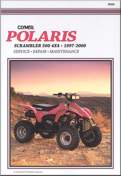 view cover of 1997-2000 Polaris All Terrain Scrambler 500 4x4 Shop Service Repair Manual 368 pages by Clymer for Polaris