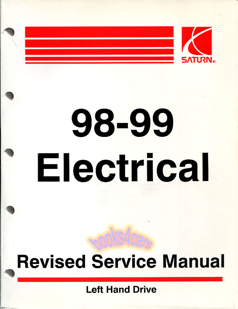view cover of 1998-1999 Electrical Shop Service Repair Manual by Saturn