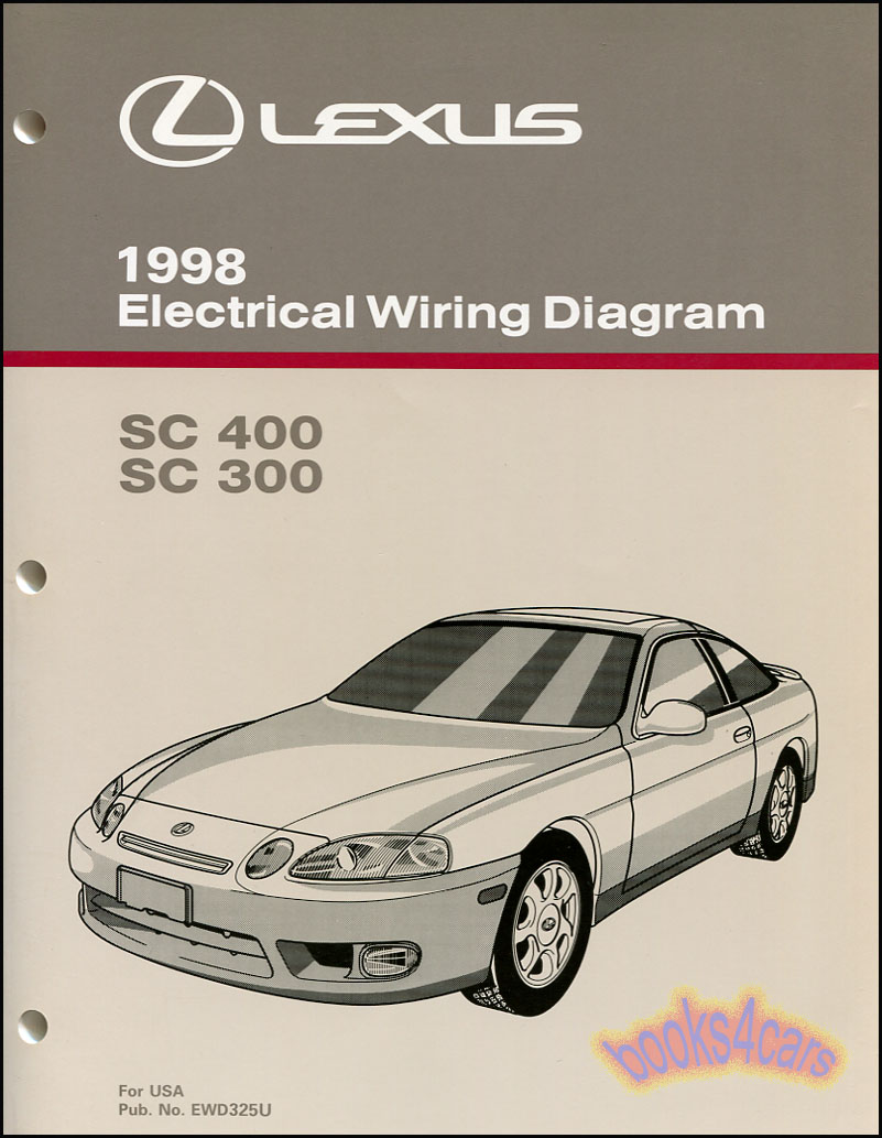 view cover of 1998 SC400 SC300 Electrical Wiring Diagram Shop Manual by Lexus for SC 400 & 300