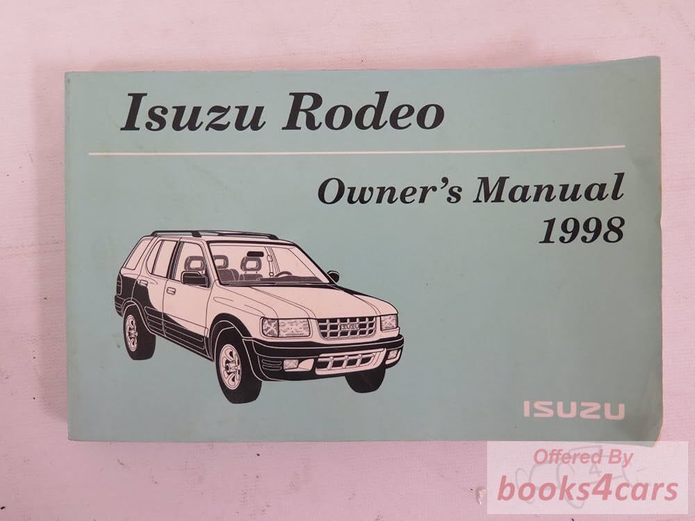 view cover of 1998 Rodeo Owners Manual by Isuzu