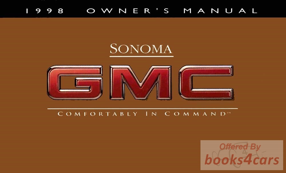 view cover of 1998 Sonoma Owner's Manual By GMC