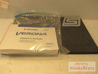 view cover of 2005 Verona Owners Manual by Suzuki