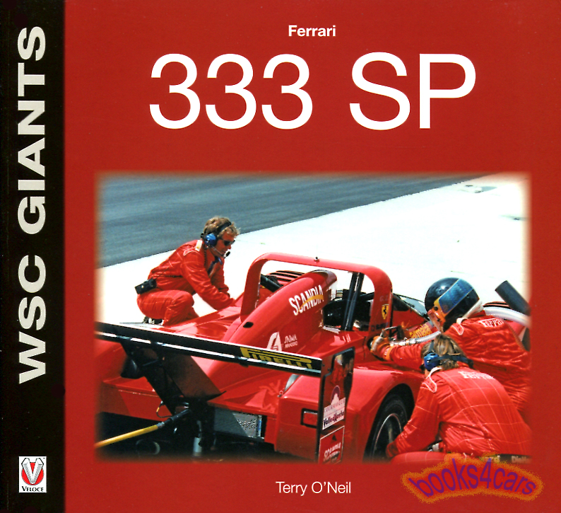 view cover of Ferrari 333 SP racing car 128 pgs by O'Neil 333SP
