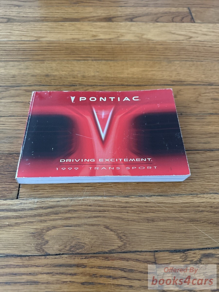 view cover of 1999 Grand Prix Owners Manual by Pontiac