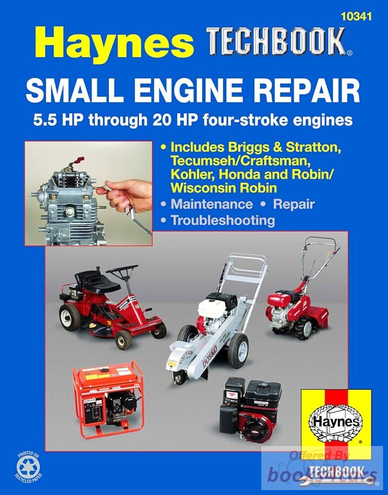 view cover of Small Engine Repair for 5.5 HP through 20HP Four Stroke Engine by Haynes Techbooks