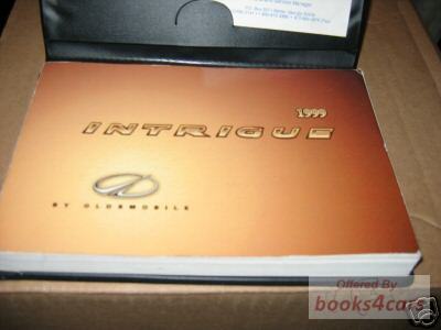 view cover of 1999 Intrigue Owners Manual by Oldsmobile