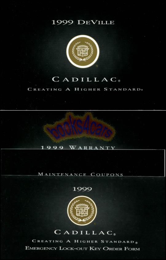 view cover of 1999 DeVille Owners Manual by Cadillac