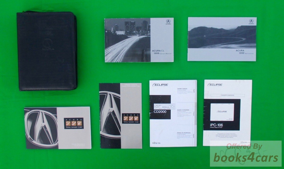 view cover of 1999 CL Owners Manual by Acura