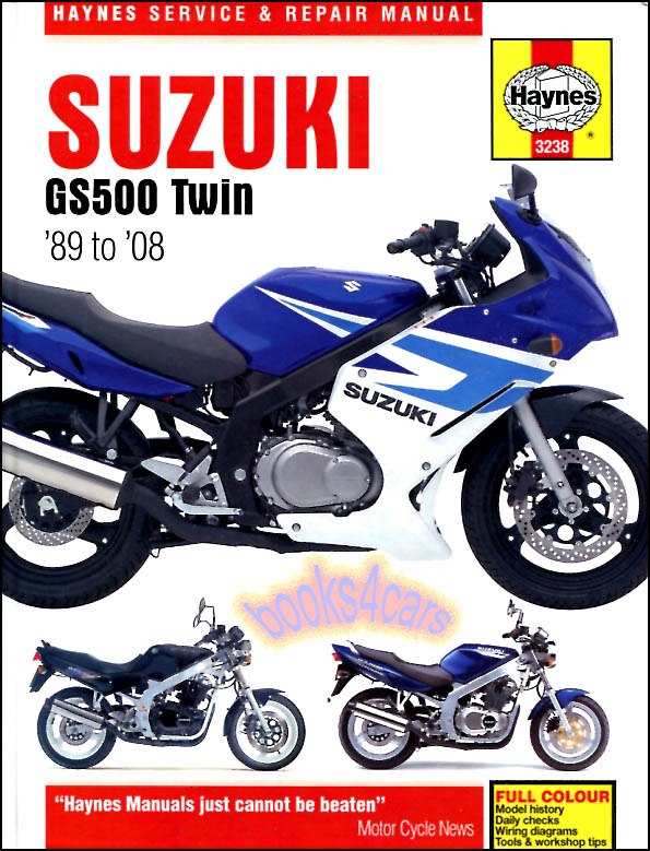 view cover of 1990-2008 Suzuki GS500 Twin Shop Service Repair Manual 247 pgs by Haynes