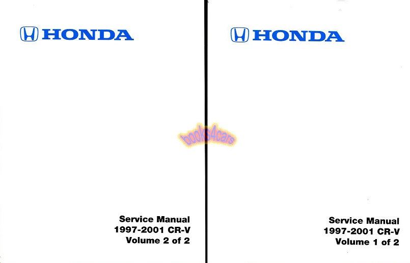 view cover of 1997-2001 CRV Shop Service Repair Manual by Honda for CR-V CR V