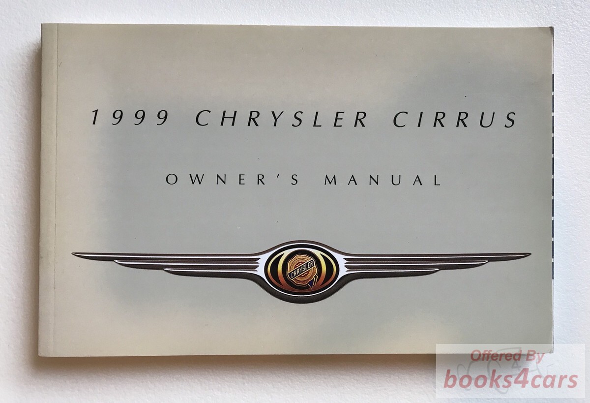 view cover of 1999 Cirrus Owners manual by Chrysler