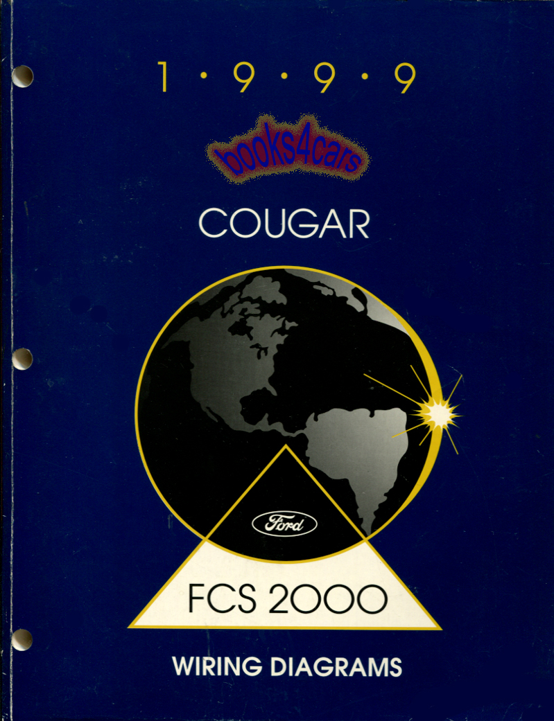 view cover of 1999 Cougar wiring shop manual by Mercury