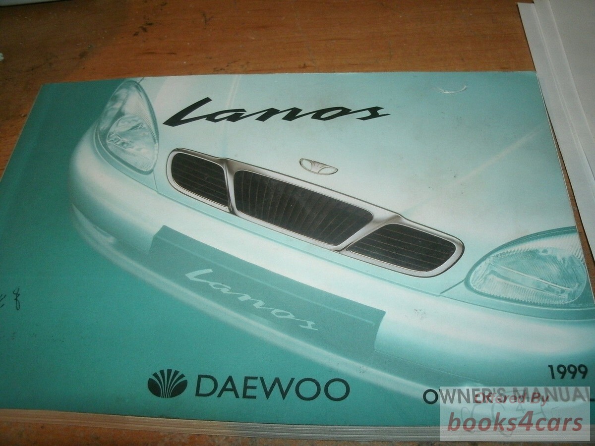 view cover of 1999 Lanos owners manual by Daewoo.