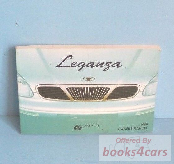 view cover of 1999 Leganza Owners Manual by Daewoo