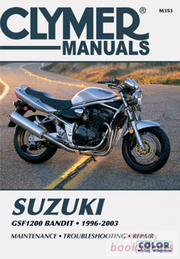 view cover of 1996-2003 Suzuki Bandit Shop Service Repair Manual by Clymer covering the GSF1200