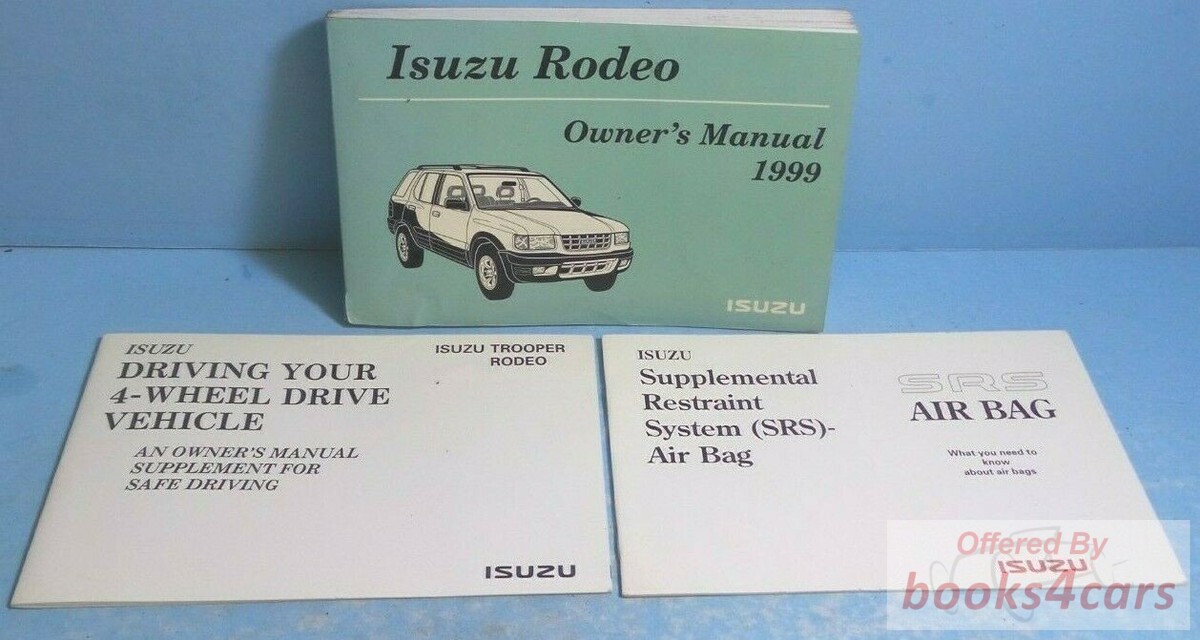 view cover of 1999 Rodeo owners manual by Isuzu