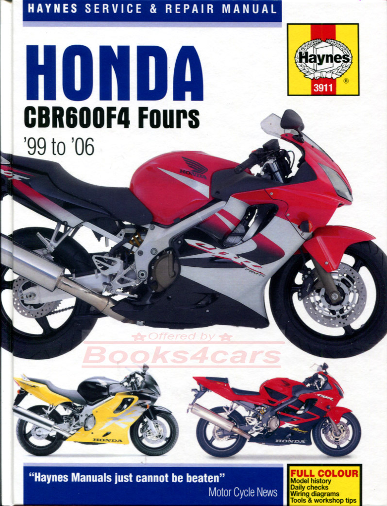 view cover of 1999-2006 Honda CBR600F4 Shop Service Repair Manual by Haynes for CBR600F-X CBR600F-Y CBR600F-1 CBR600F-2 CBR600FS-1 CBR600FS-2