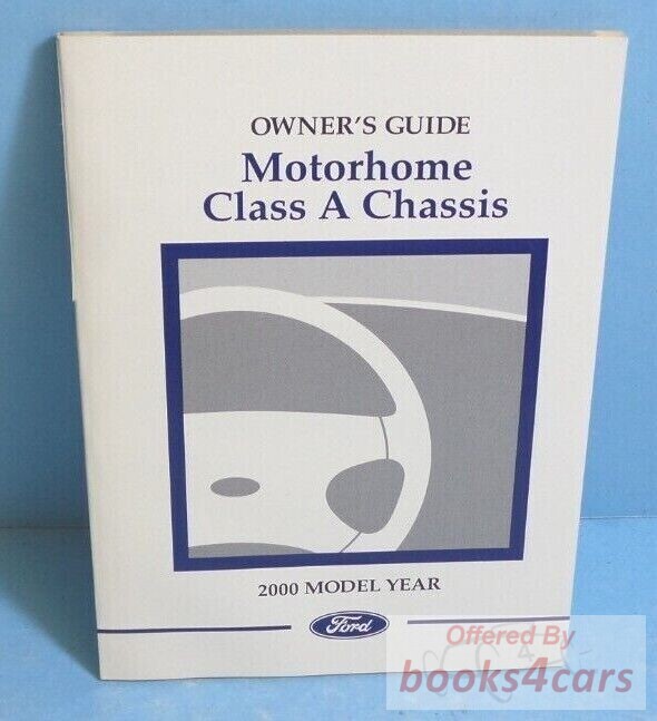 view cover of 2000 Motorhome chassis owners manual by Ford