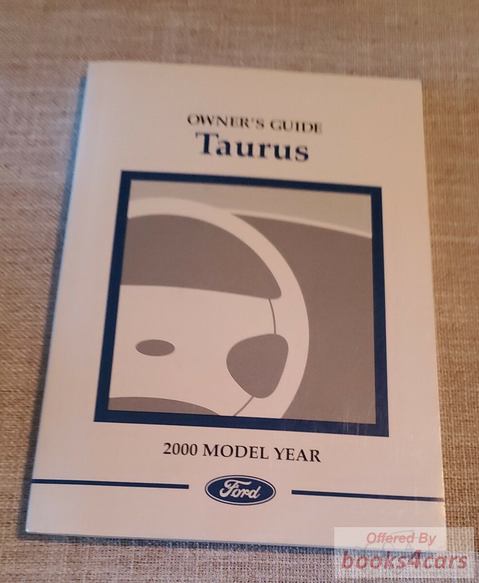 view cover of 2000 Taurus Owners Manual by Ford