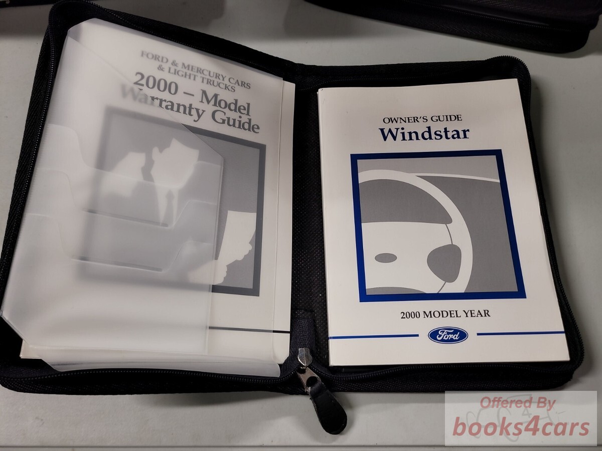 view cover of 2000 Windstar Owners Manual by Ford