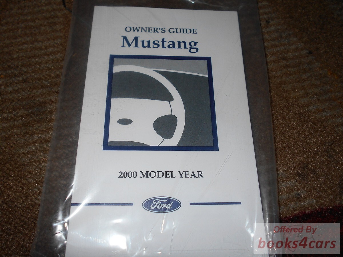 view cover of 2000 Mustang Owners Manual by Ford
