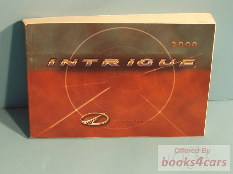 view cover of 2000 Oldsmobile Intrigue Owners Manual