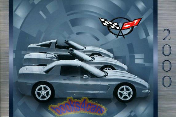 view cover of 2000 Corvette Owners Manual by Chevrolet