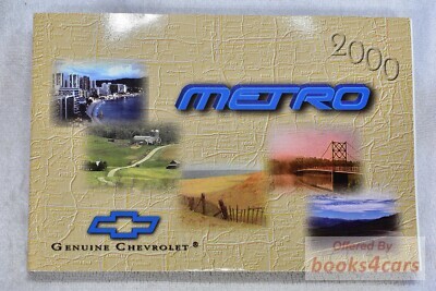 view cover of 2000 Metro Owners Manual by Chevrolet.