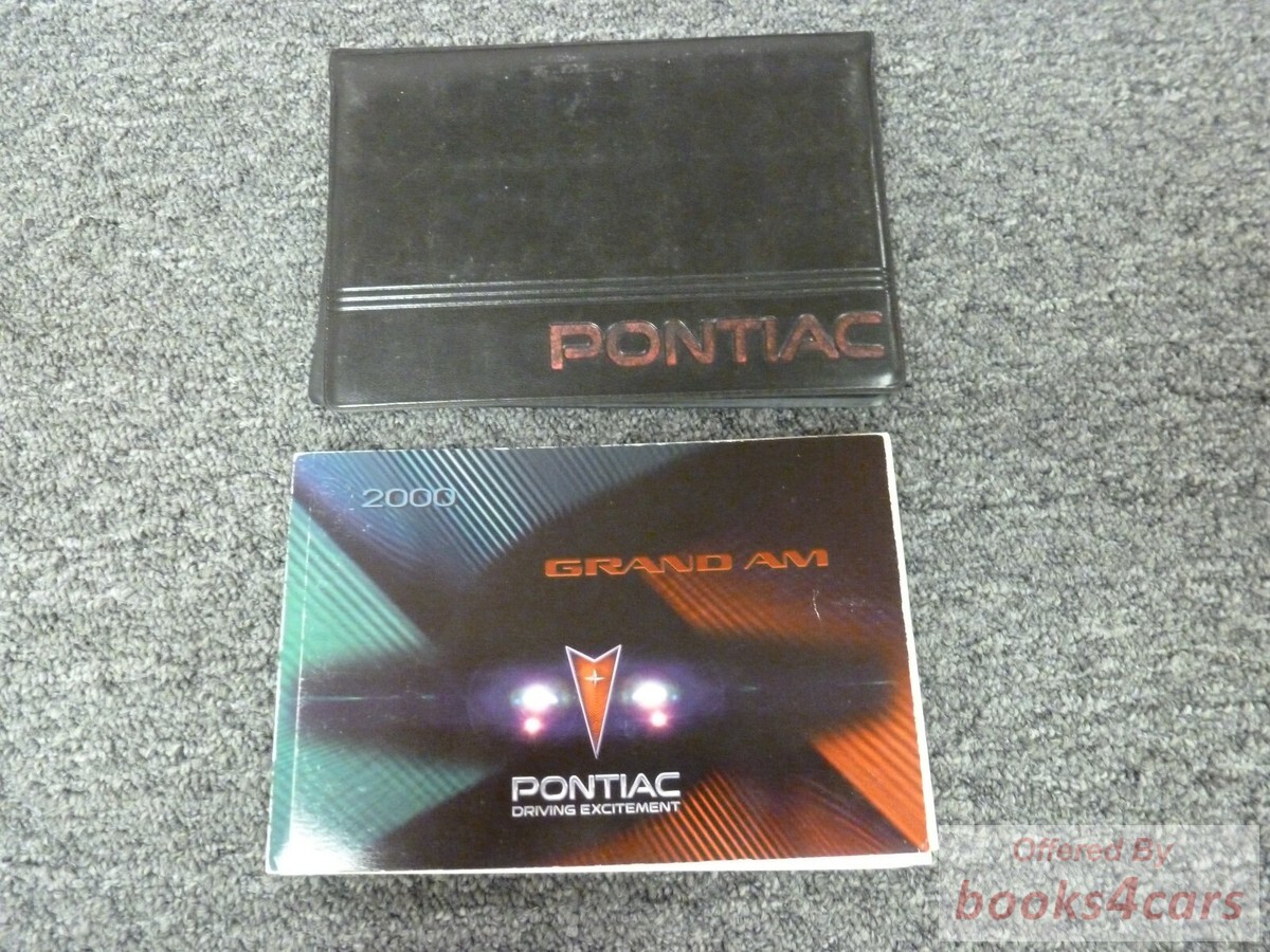 view cover of 2000 Grand Am Owners Manual by Pontiac includes GT