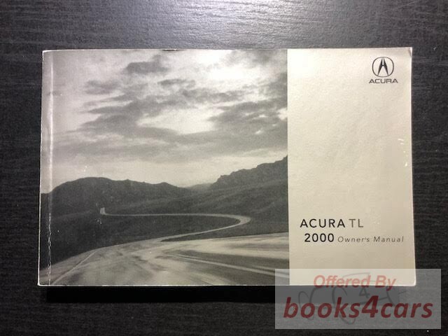 view cover of 2000 TL Owners Manual by Acura