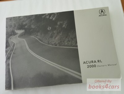 view cover of 2000 3.5RL Owners Manual by Acura