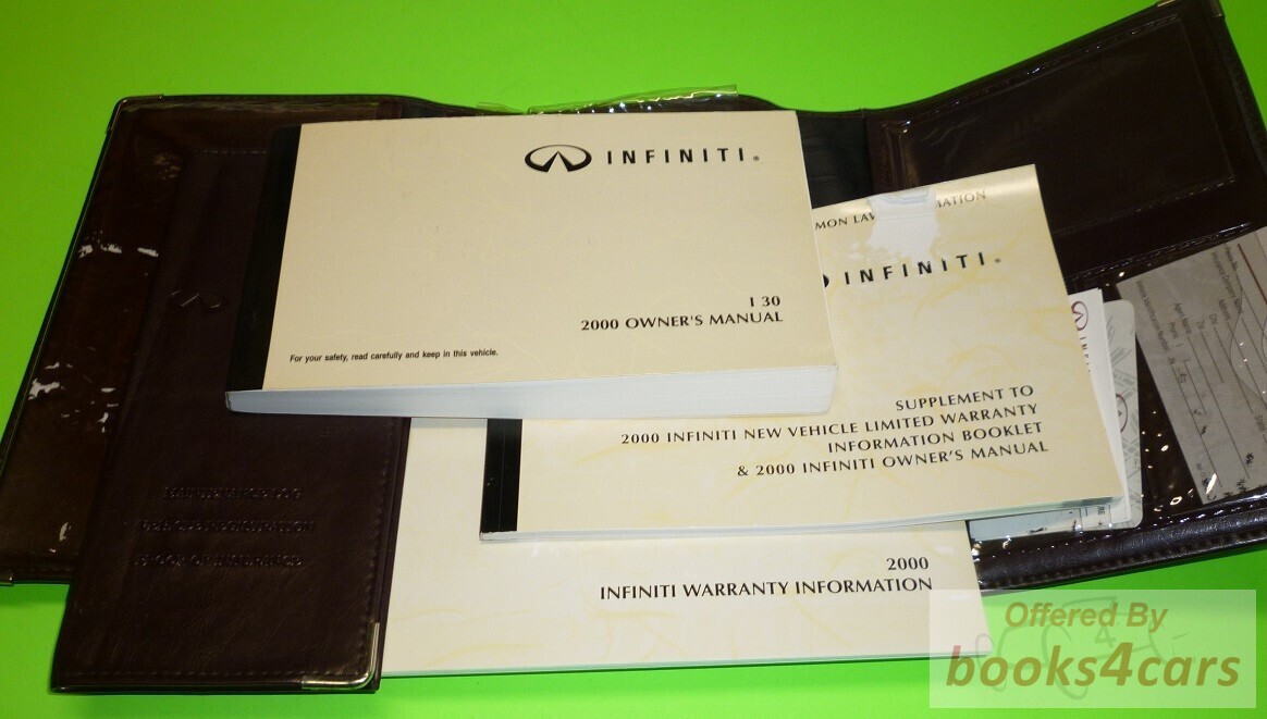 view cover of 2000 I30 Owners Manual by Infiniti for I 30