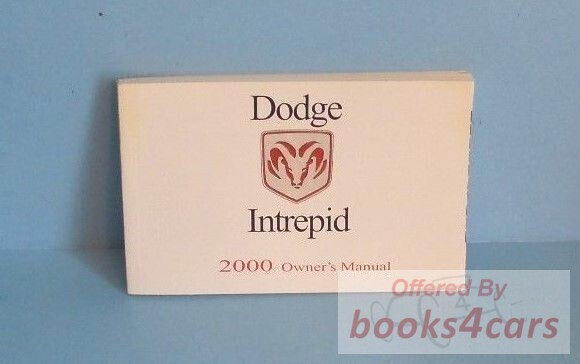 view cover of 2000 Intrepid Owners Manual by Dodge