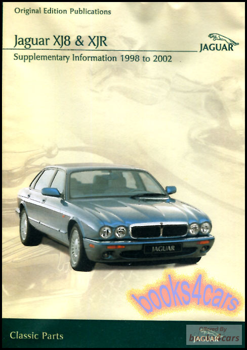 view cover of 1998-2002 XJ8 XJR VDP all Shop Service Repair & Parts & owners manuals by Jaguar on CD DVD incl Electrical & Mechanical Guides Sales Brochures & Technical updates