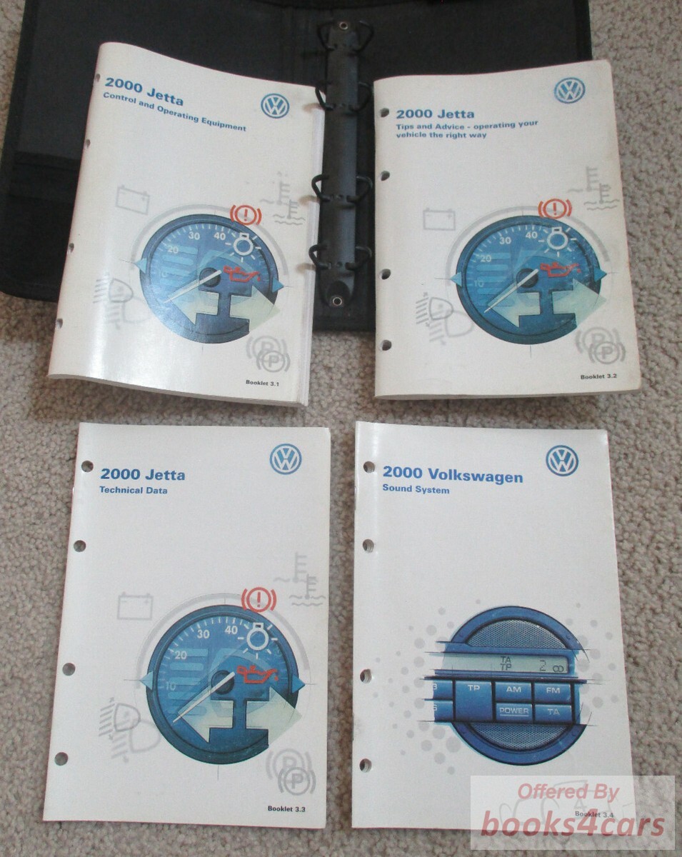 view cover of 2000 Volkswagen Jetta Owners Manual in German by VW