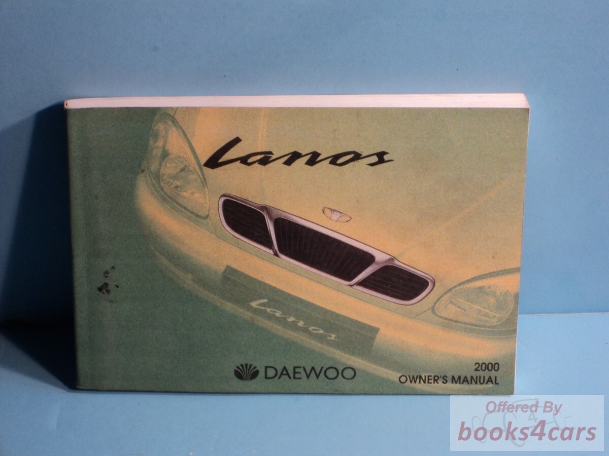 view cover of 2000 Lanos Owners Manual by Daewoo