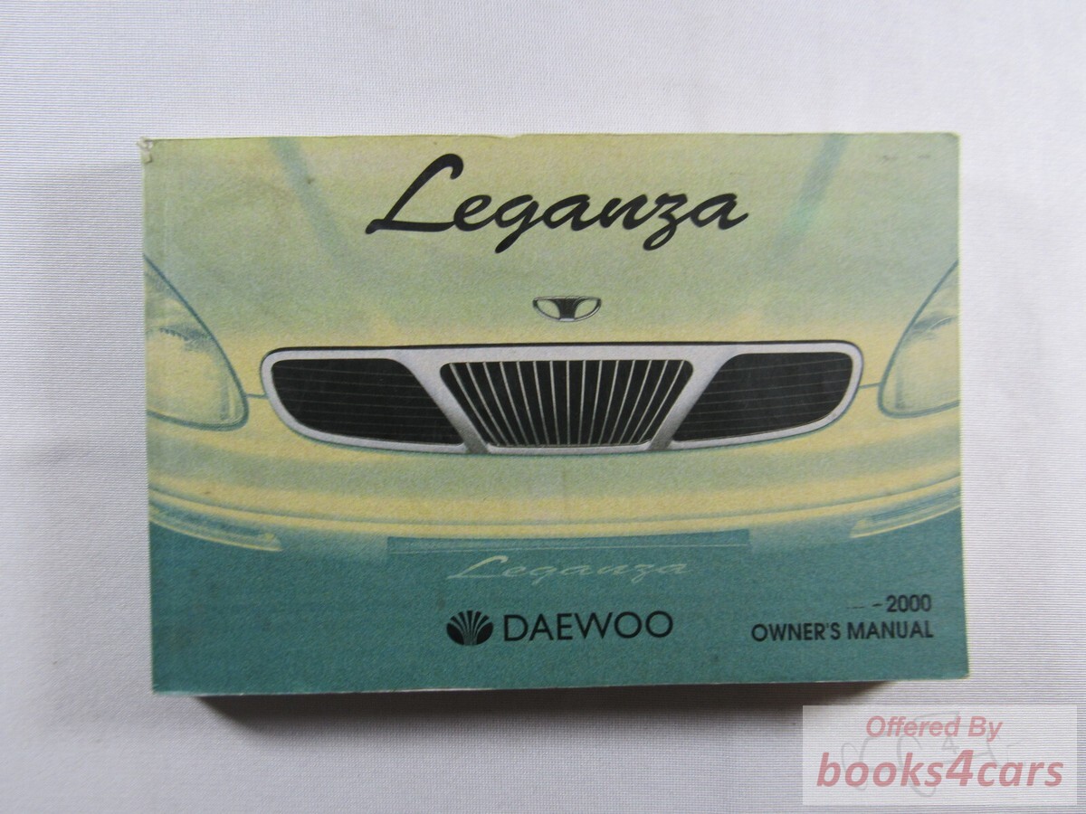 view cover of 2000 Leganza Owners Manual by Daewoo