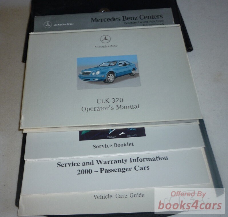 view cover of 2000 CLK320 coupe owners manual by Mercedes
