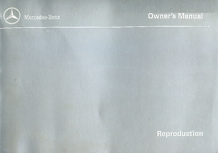 view cover of 2000 SLK230 Owners manual by Mercedes SLK 230 Kompressor