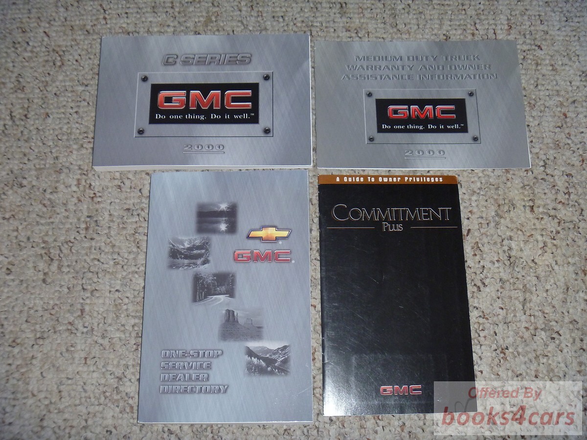 view cover of 2000 C-Series Trucks Owners Manual by GMC including 7500