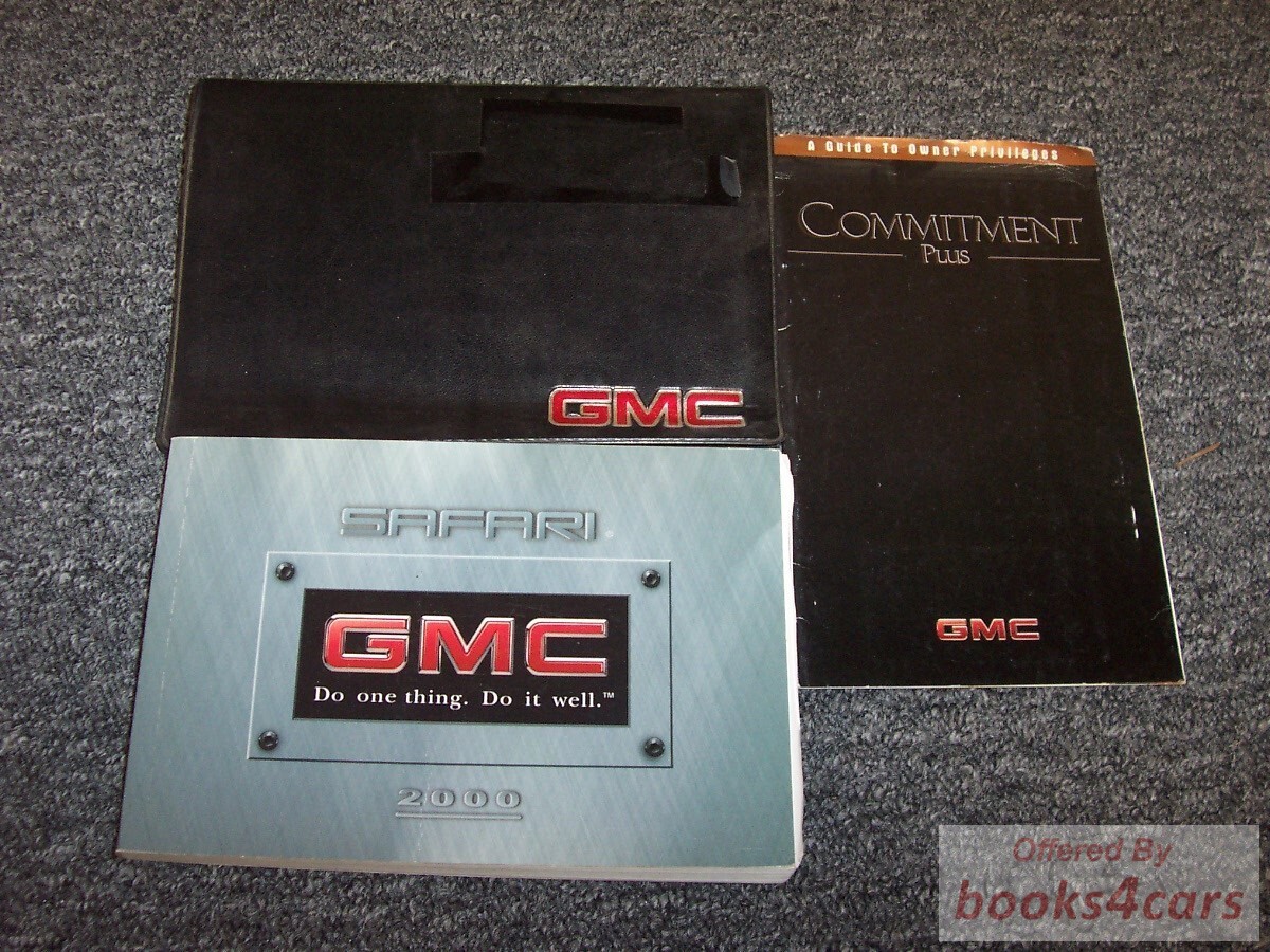 view cover of 2000 Safari van owners manual by GMC truck
