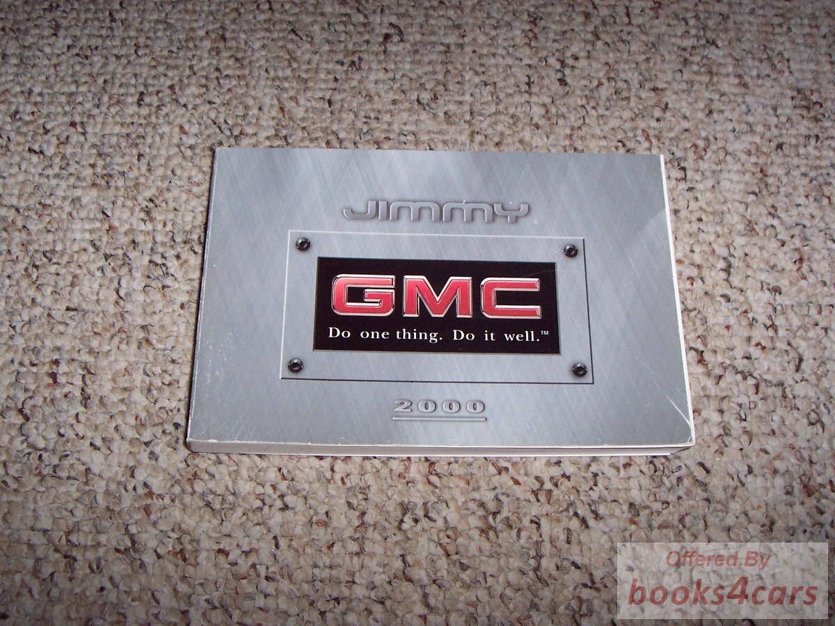 view cover of 2000 GMC Jimmy Owners Manual