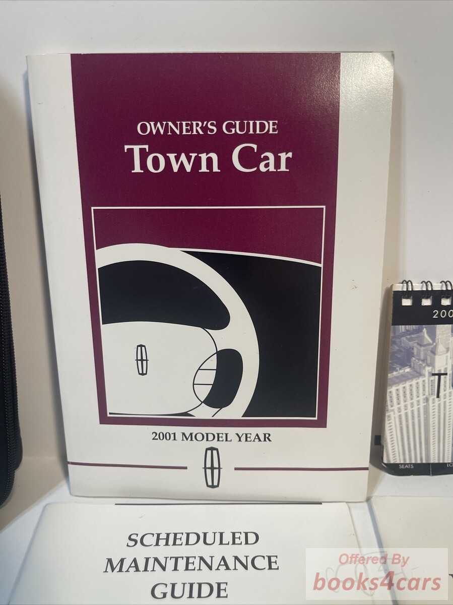 view cover of 2001 Town car owners manual portfolio by Lincoln