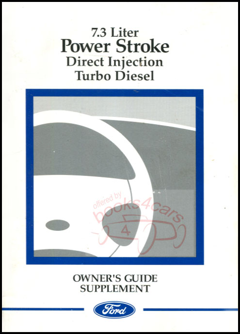 view cover of 2001-2002 7.3L Direct Injection Turbo Diesel owners manual supplement by Ford Truck F250 F350 Econoline E250 E350 E450 F450 F550 Medium Heavy Super Duty